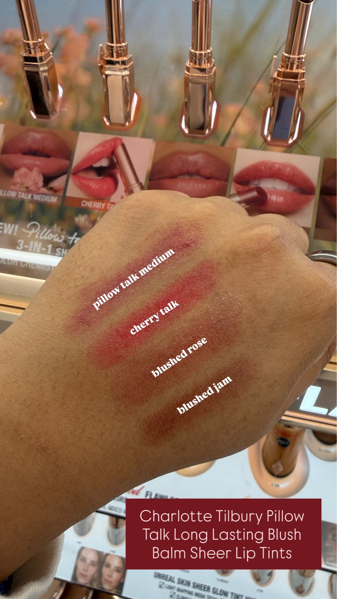 Popped in-store to swatch these new 3-in-1 lip balm tints and they’re so pretty. They have that perfect, buttery melt tand leaves the prettiest, just-kissed flush of color.
I’m trying to decide which one to add to my daily routine and I’m completely torn between pillow talk medium (the prettiest neutral cool rose) and blushed rose (that perfect, fresh everyday rosewood).
Which shade do you think wins? 🤍

#LTKBeauty #LTKWorkwear #LTKdayinmylife