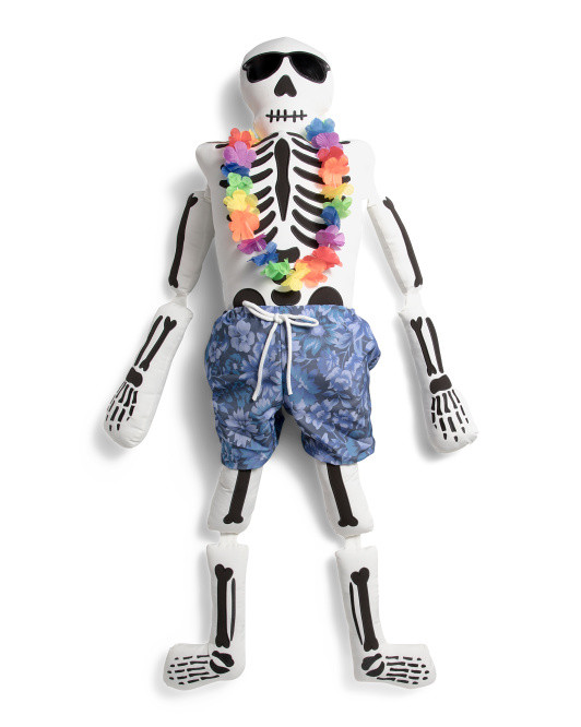 60x32 Outdoor Boy Summer Skeleton Oversized Shaped Pillow | TJ Maxx