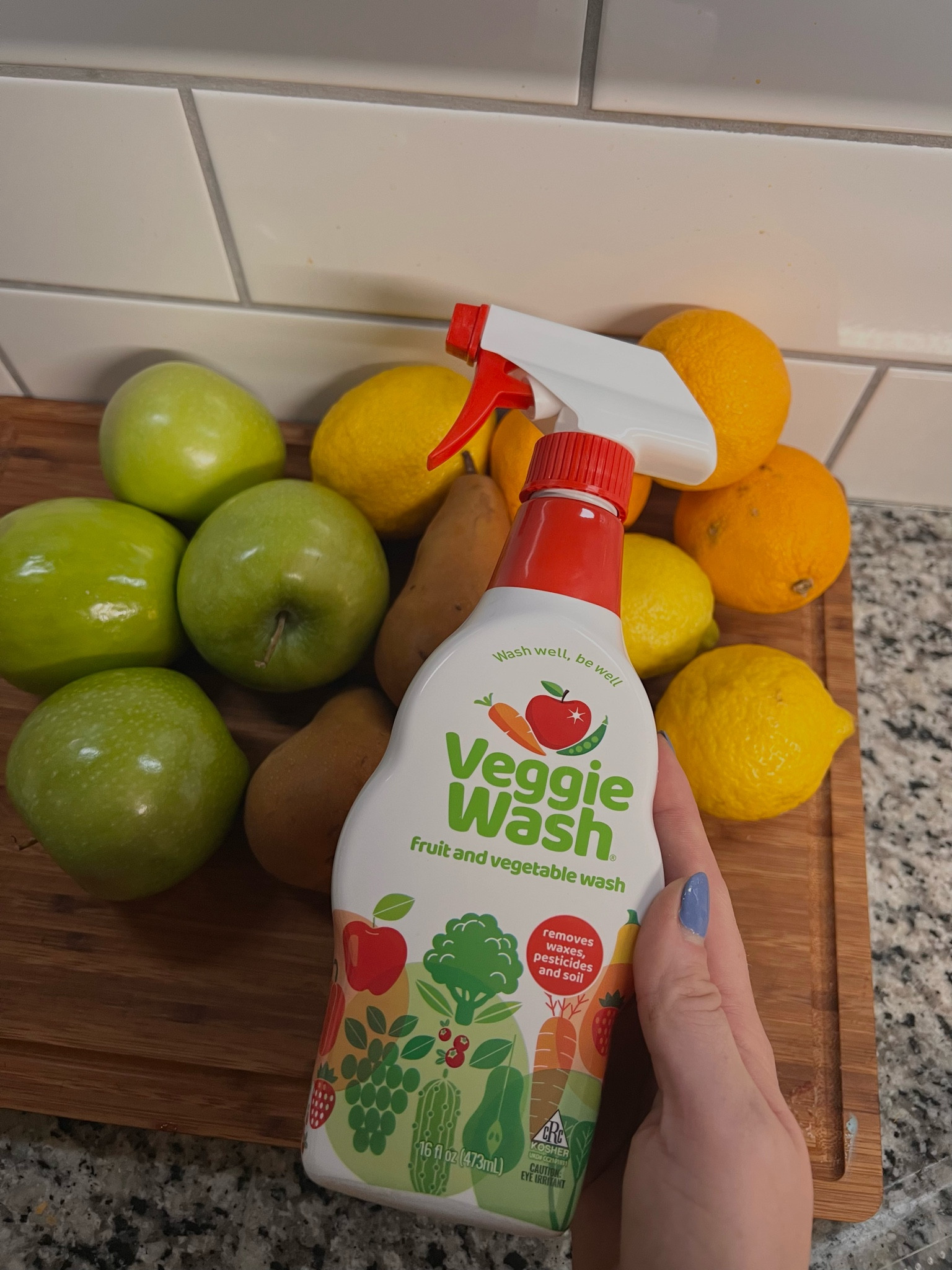 The only veggie wash that effectively removes dirt, oil, wax, harsh chemicals, etc. WITHOUT the bad aftertaste! 🍎🍐🍏🍊🍋

#LTKhome #LTKSeasonal #LTKfitness