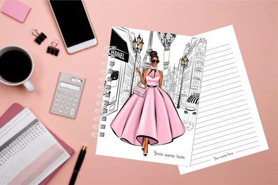 Black Girl Boss Customizable Planner - Personalized Journal - Boss Lady Notebook - Black Girl Mag... | Etsy (US)