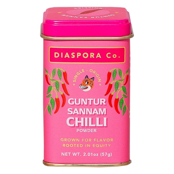Diaspora Co. Guntur Sannam Chillies | Single-Origin Chili Powder | Medium Heat | All-purpose | 57... | Amazon (US)