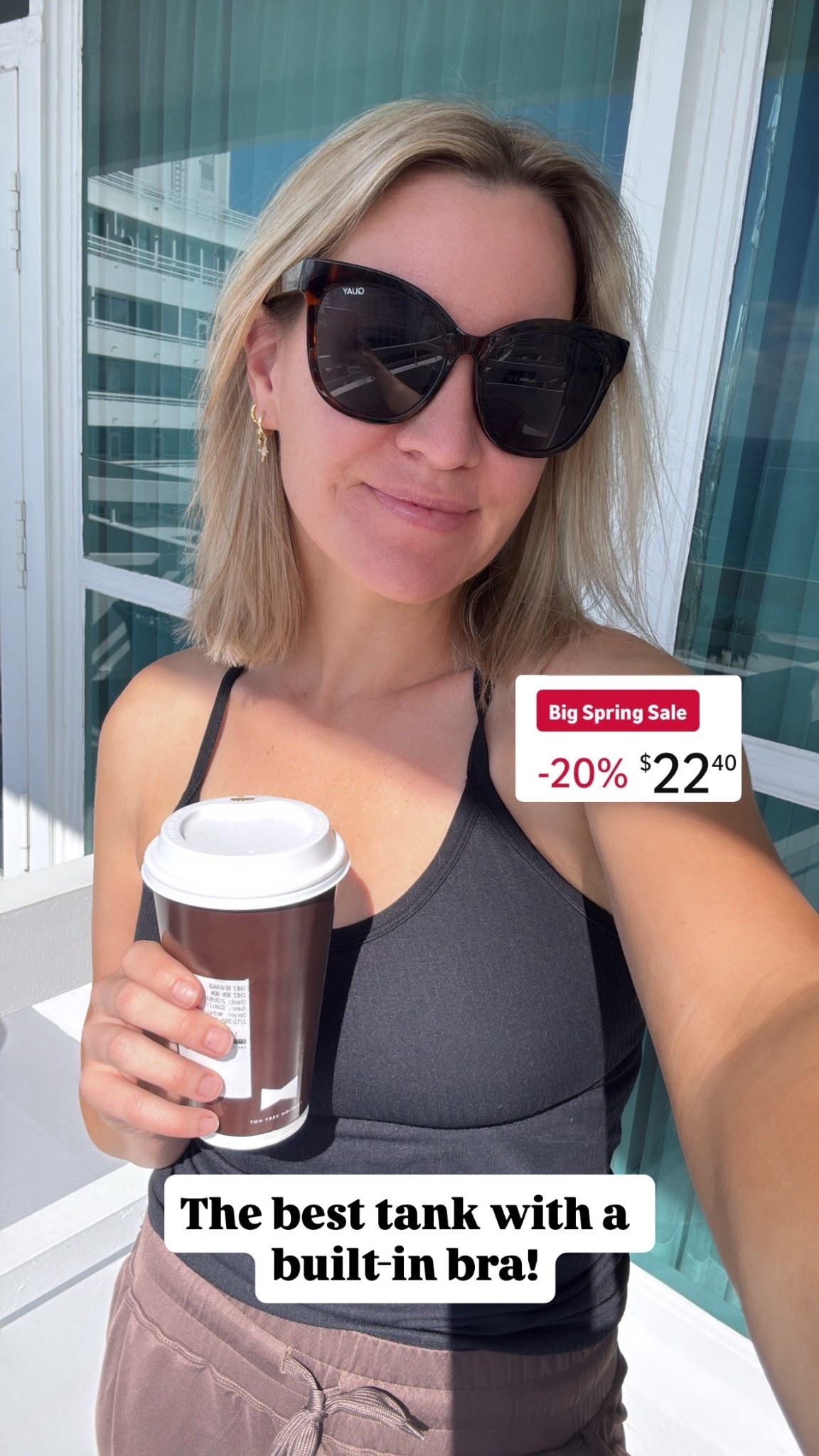 The best tank with a built-in bra! 

#LTKSeasonal #LTKSaleAlert #LTKActive