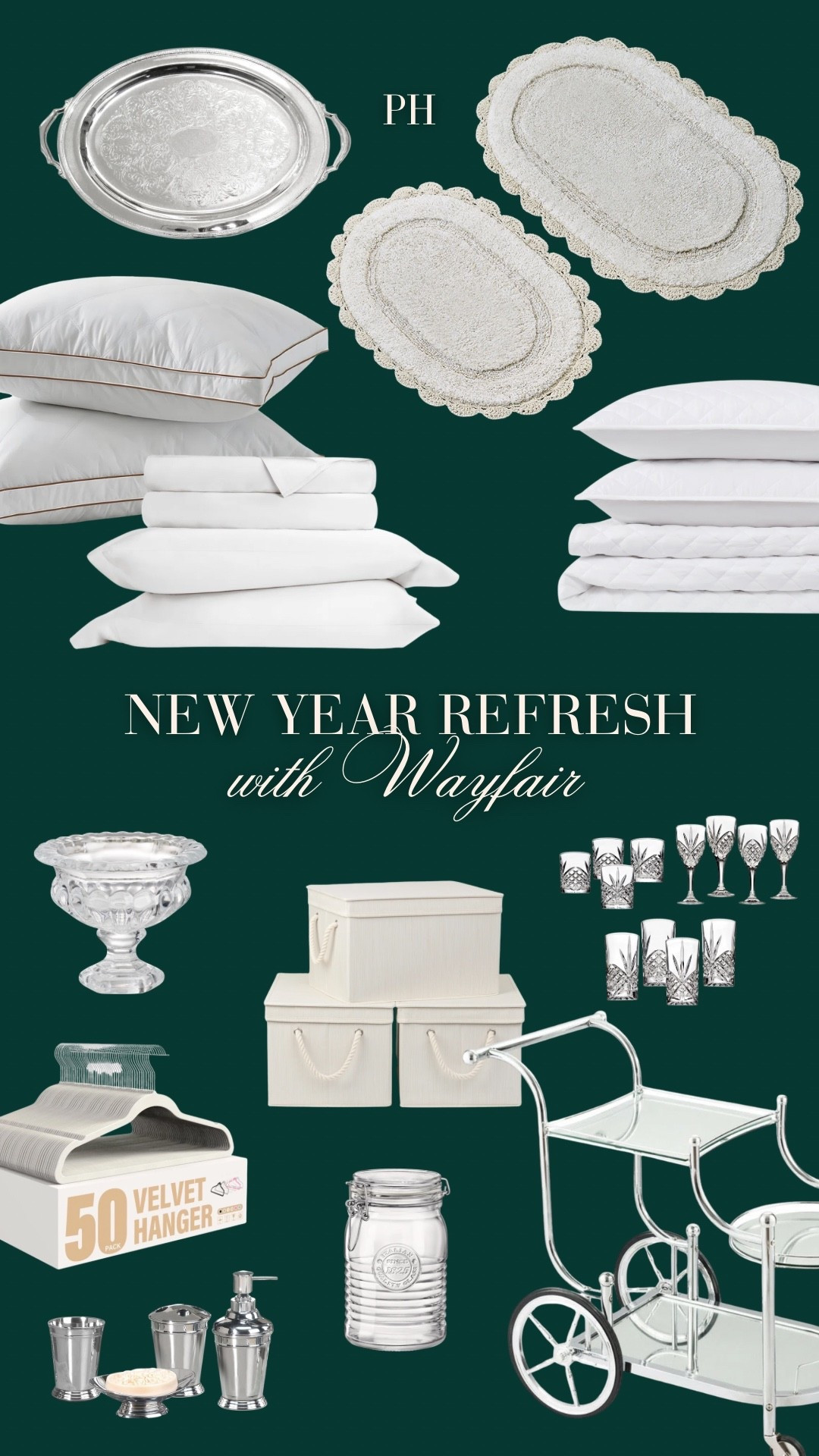 New year, new layers 🤍 Fresh bedding, elevated serving pieces, and a bathroom refresh that makes everyday routines feel intentional. All my favorite Wayfair finds are linked below. #newyear #homerefresh

#LTKHome #LTKSeasonal