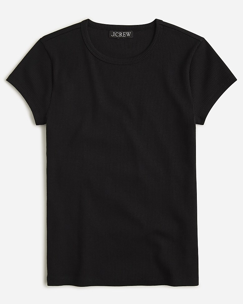 Vintage rib fitted cap-sleeve T-shirt | J. Crew US