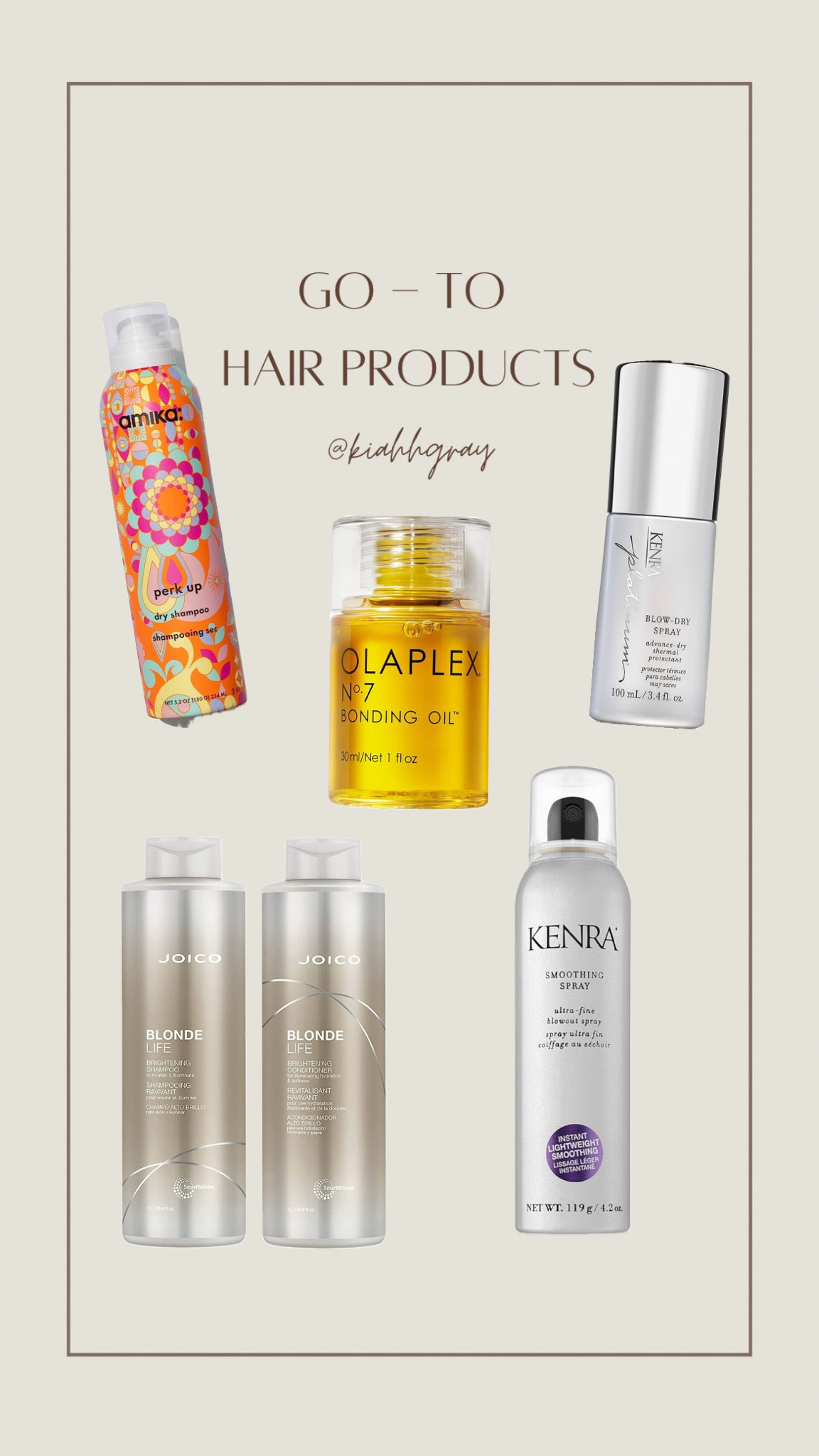 My go - to hair products!