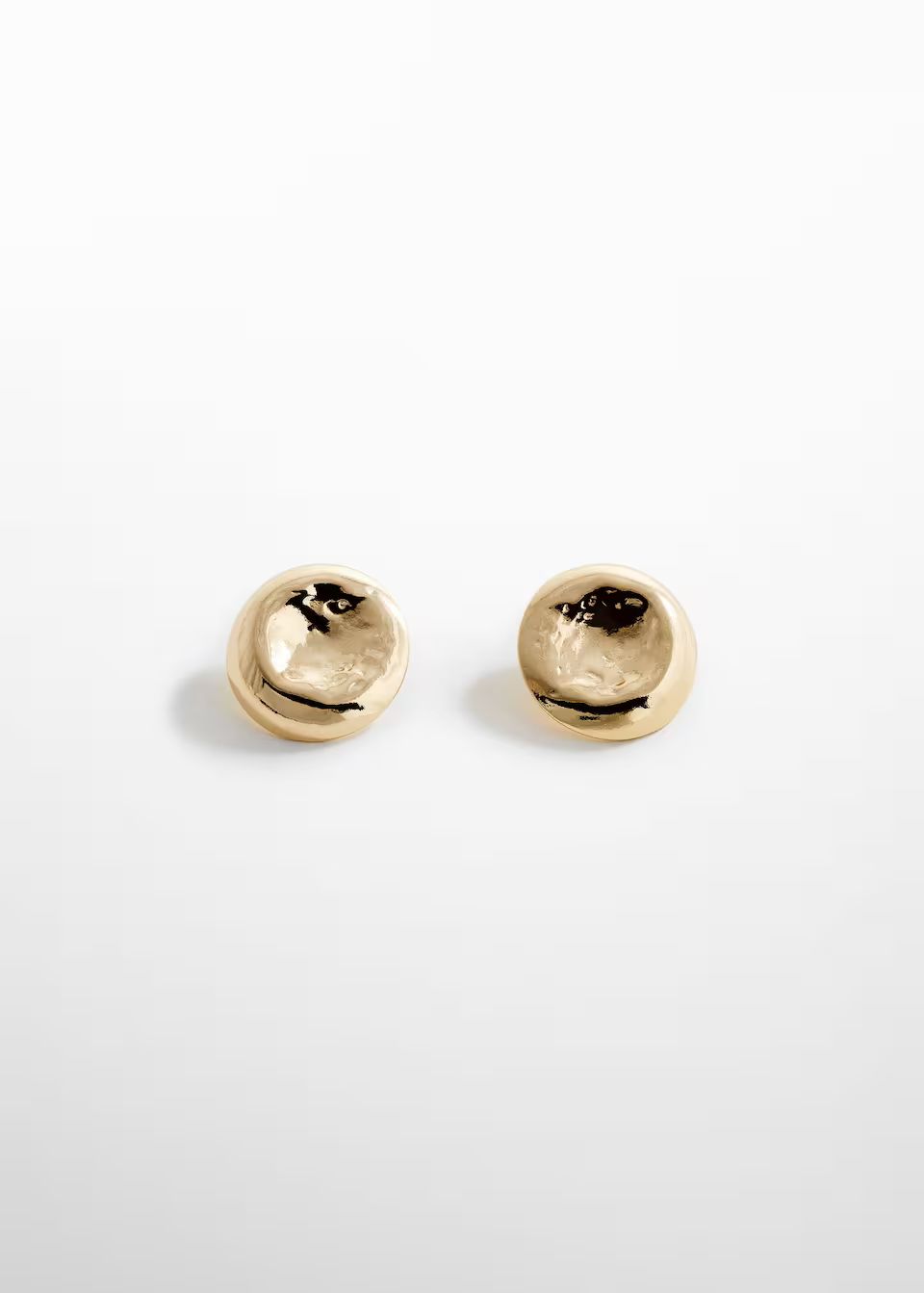 Textured round earrings -  Women | Mango USA | MANGO (US)