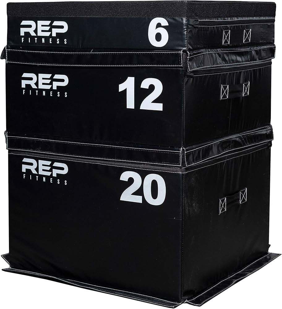 REP FITNESS Foam Soft Plyo Box for Plyometric Exercises and Conditioning - 24/20/12/6/4 Sizes –... | Amazon (US)