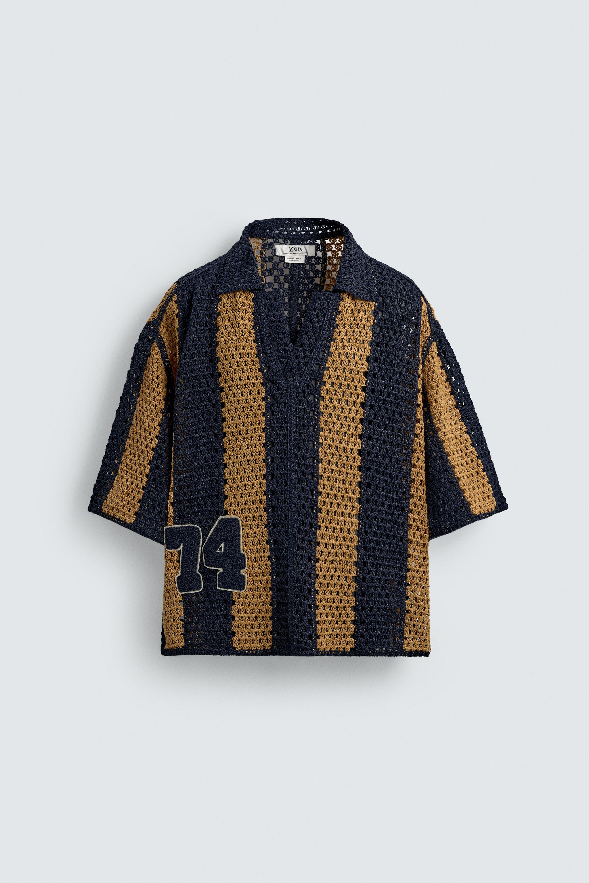 CROCHET PATCH SHIRT | Zara US