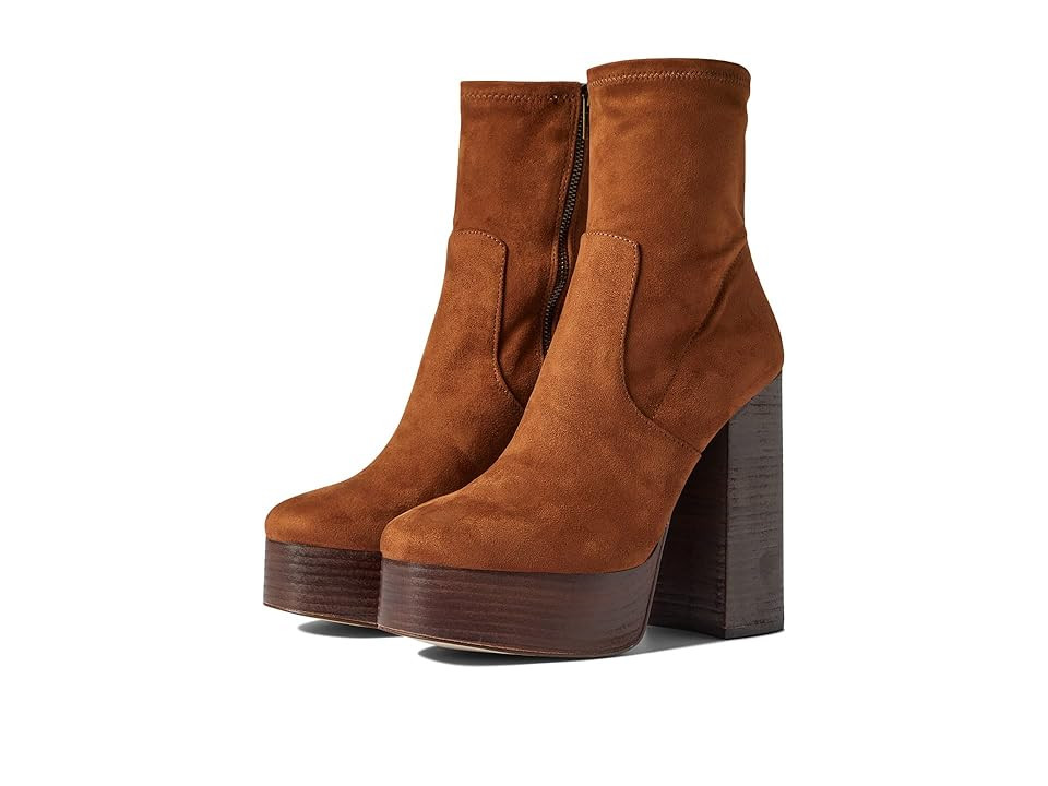 Steve Madden Hoopla Booties Women's Boots Chestnut : 9.5 M, Leather | Zappos