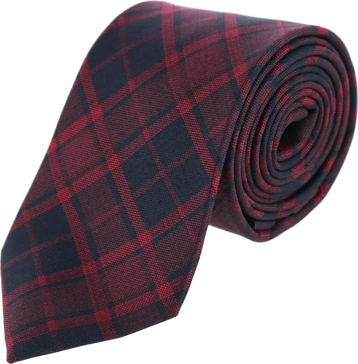 Kincade Red Blackwatch Plaid Silk Necktie | Nordstrom