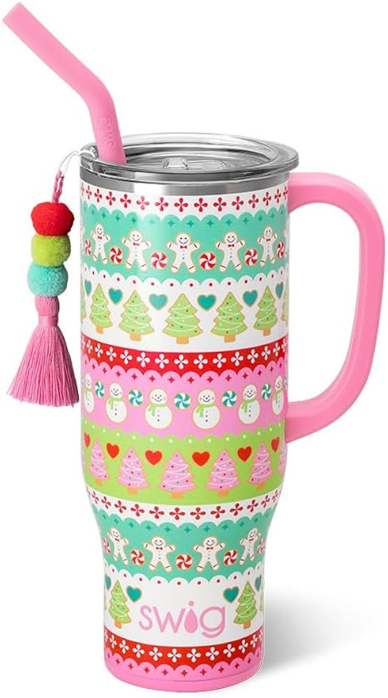 Swig Life 30oz Mega Mug, 30oz Tumbler with Handle and Straw, Large Insulated Tumblers, Cup Holder... | Amazon (US)