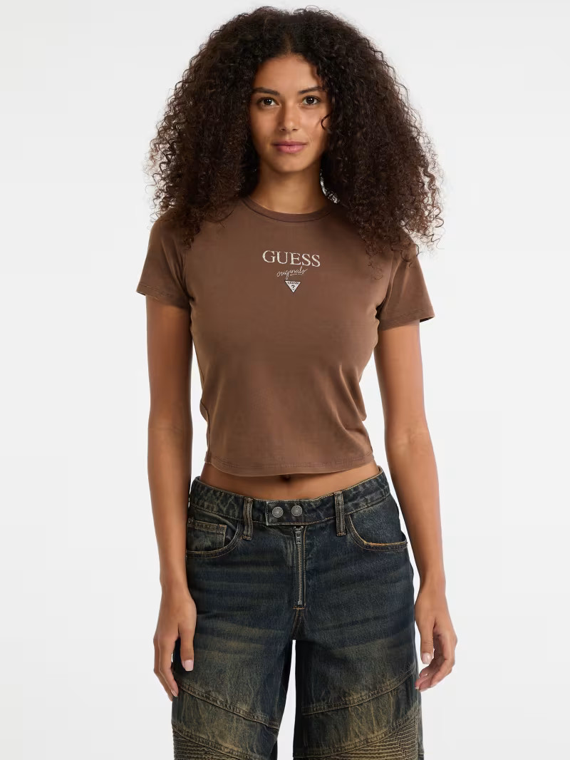GUESS Originals Eco Vintage Baker Baby Tee | Guess US | Guess (US)