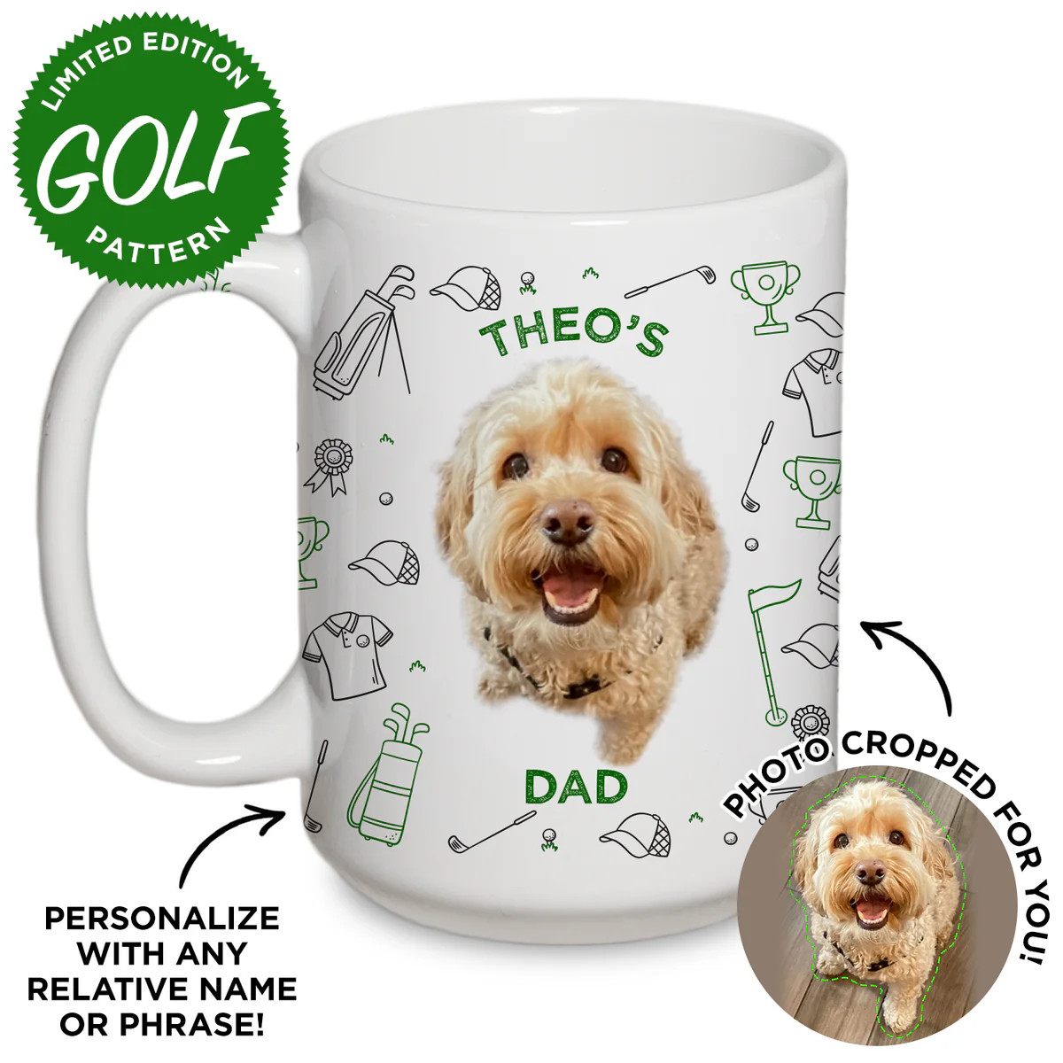 Personalized Pet Golf Mug | Type League Press