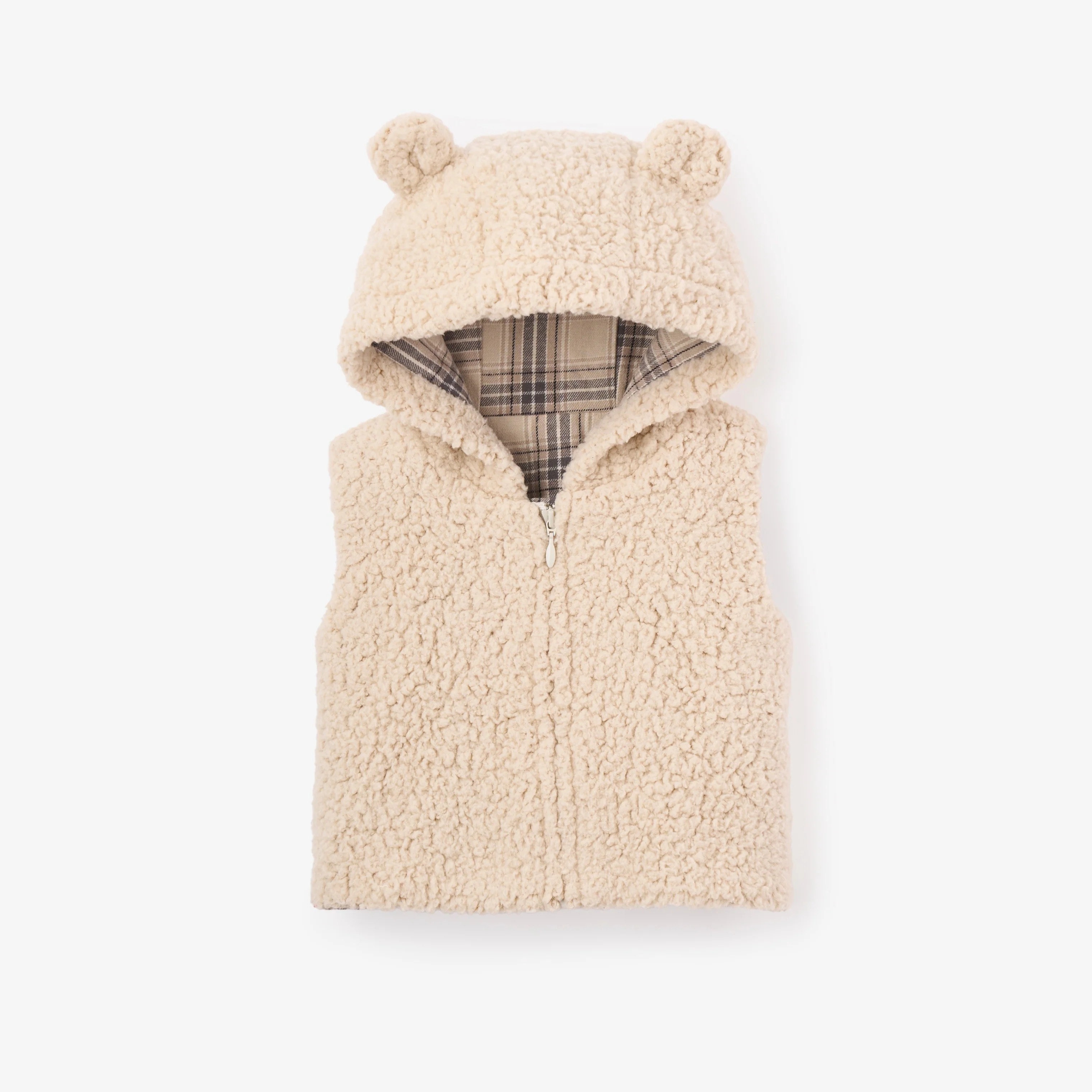 Sherpa Hooded Vest | Elegant Baby