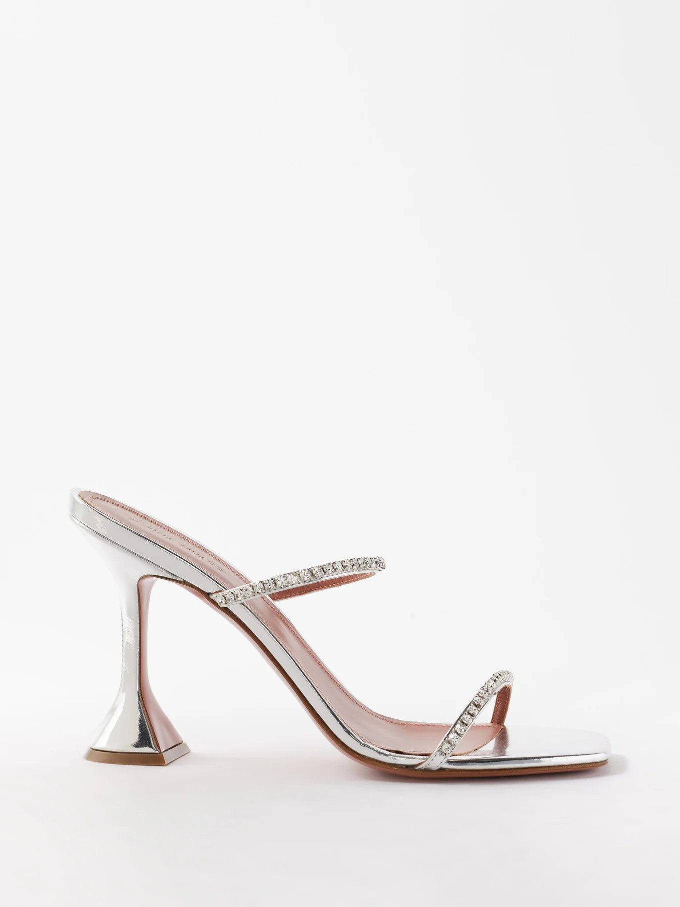 Gilda 95 crystal mirrored-leather sandals | Matches (EU)