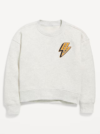 Vintage Oversized Crew-Neck Sweatshirt for Girls | Old Navy (US)