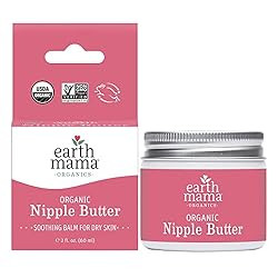 Organic Nipple Butter Breastfeeding Cream by Earth Mama | Lanolin-free, Safe for Nursing & Dry Sk... | Amazon (US)