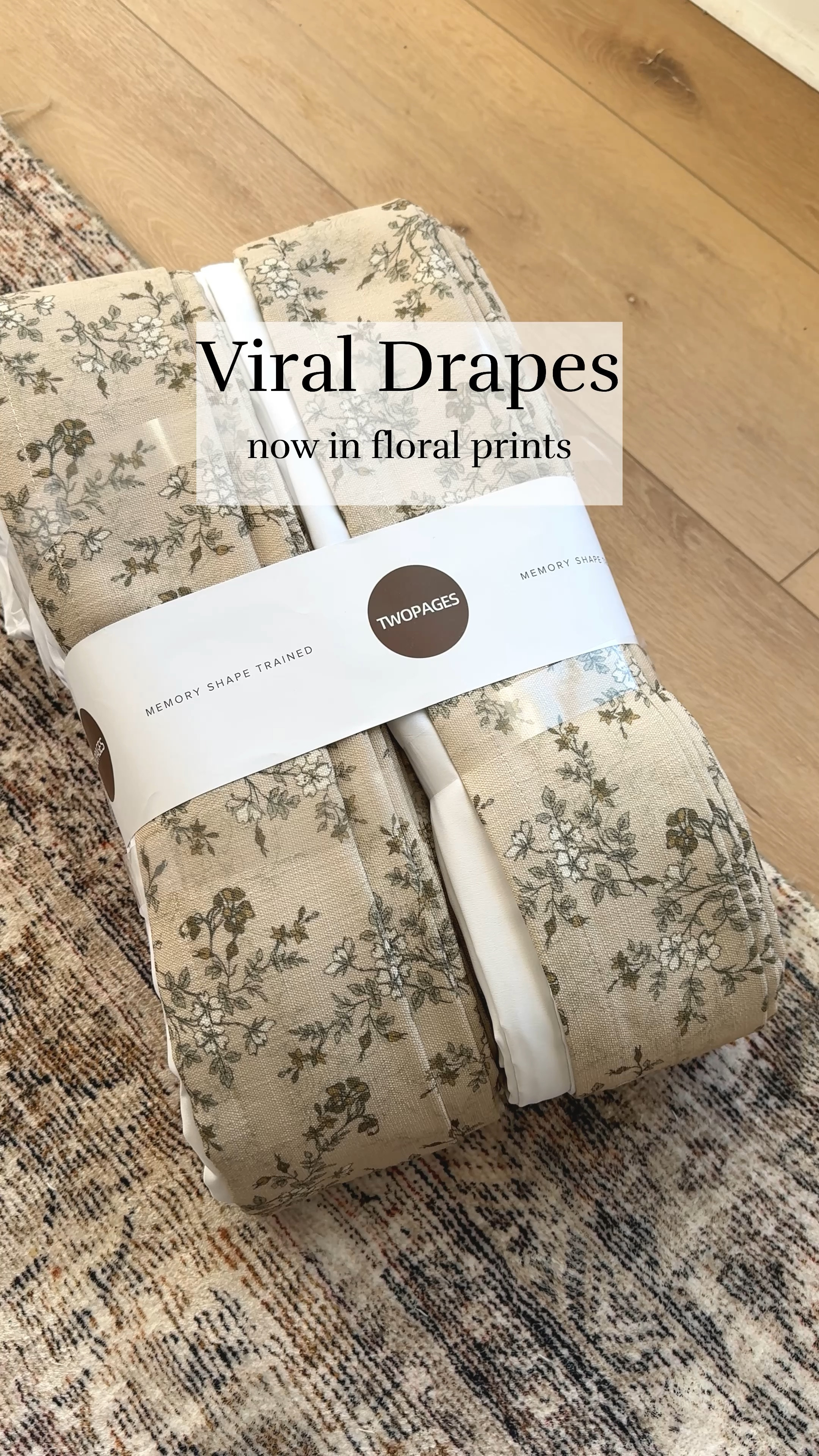 THE viral drapes are now available in floral prints and they are BEAUTIFUL!!!!! 

#LTKsalealert #LTKhome #LTKVideo