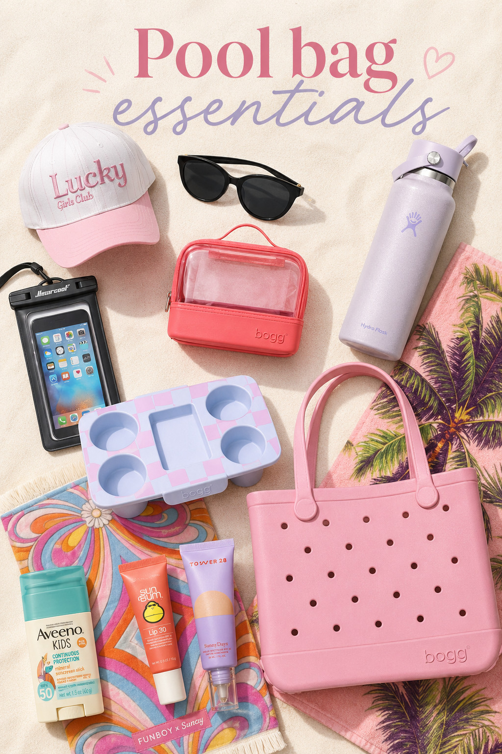 Pool bag essentials for a cute + easy summer day ☀️🏖️
These are the things I’d want packed and ready to go- sunscreen, SPF lip balm, sunglasses, a water bottle, waterproof phone pouch, poolside beauty basics, a towel, and the cutest bag to carry it all.
Everything is practical, pretty, and perfect for pool days, beach days, vacations, and summer weekends. Linking all my favorites in LTK! 💕✨
#LTKTravel #LTKSeasonal #LTKFamily #LTKBeauty #PoolBagEssentials #SummerEssentials #BeachBagMustHaves #PoolDay #VacationEssentials #AmazonFinds 

 #LTKmomlife #LTKselfcare