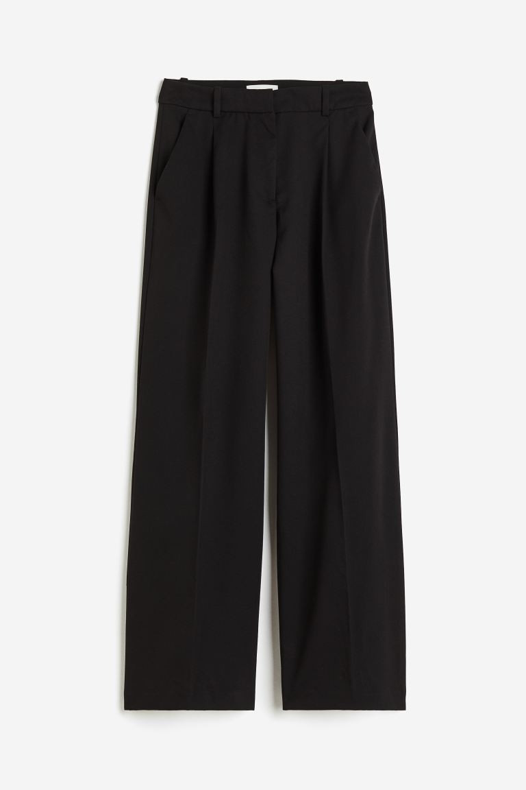Wide-leg Pants | Black Dress Pants | Black Work Pants | Work Outfit Summer | Summer Outfits | H&M (US + CA)