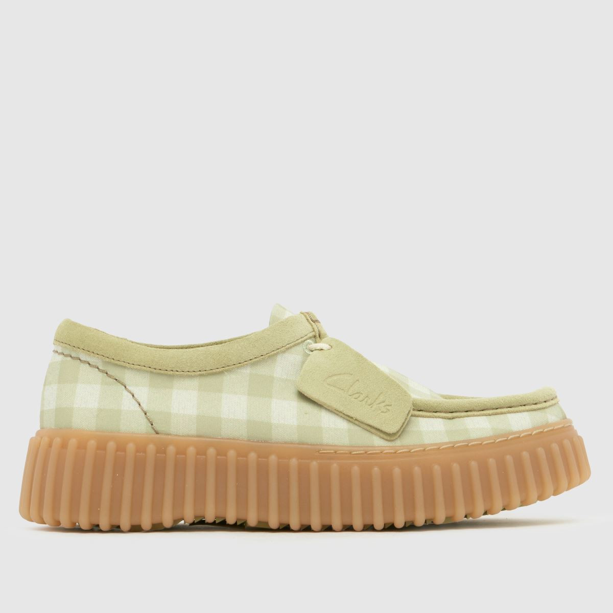 Womens White & Green Clarks Torhill Bee Flat Shoes | schuh | Schuh