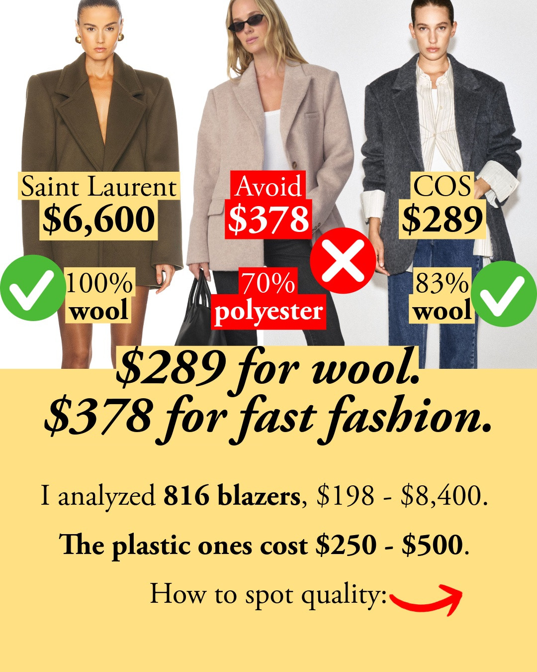 Banana Republic and Brooks Brothers are on sale through 10/12! Wool and cashmere blazers from $174, all under 30% synthetic, picked for fiber and construction.