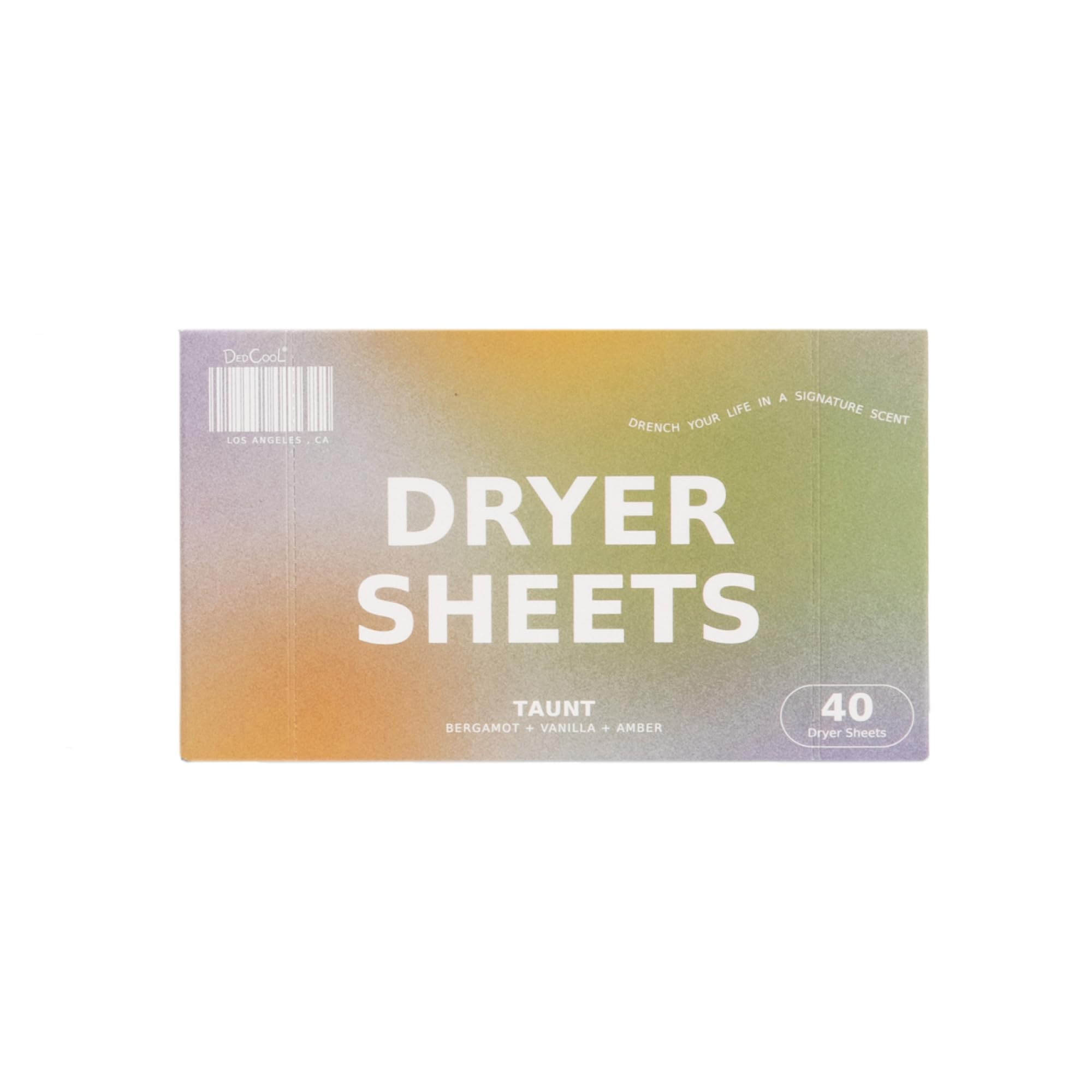 DedCool Dryer Sheets | 01 Taunt | 40 Count | Non-Toxic, Vegan Fabric Softener Sheets | Bergamot, ... | Amazon (US)