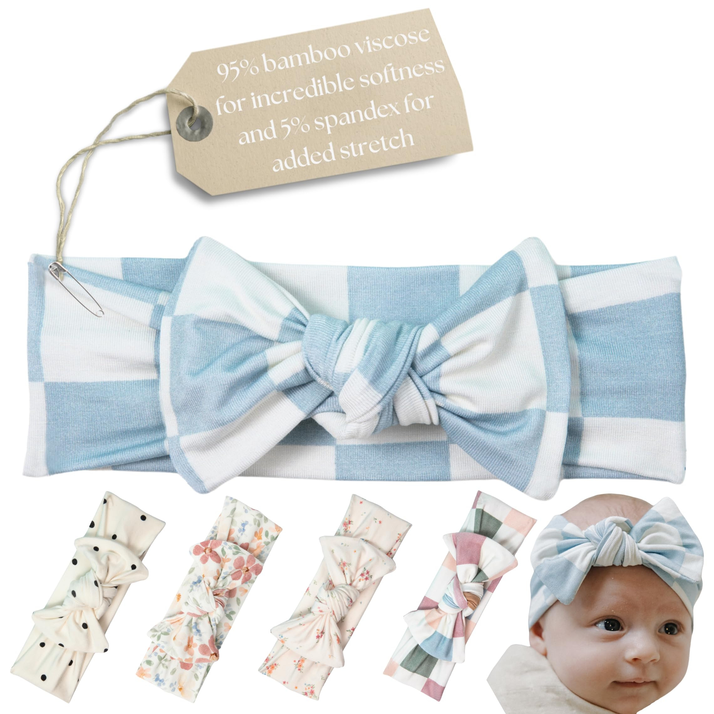 Baby Girl Bows and Headbands - Premium Quality & Stylish Design Toddler Headbands with Soft, Stre... | Amazon (US)