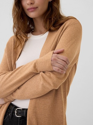 Long Open-Front Cardigan | Gap Factory