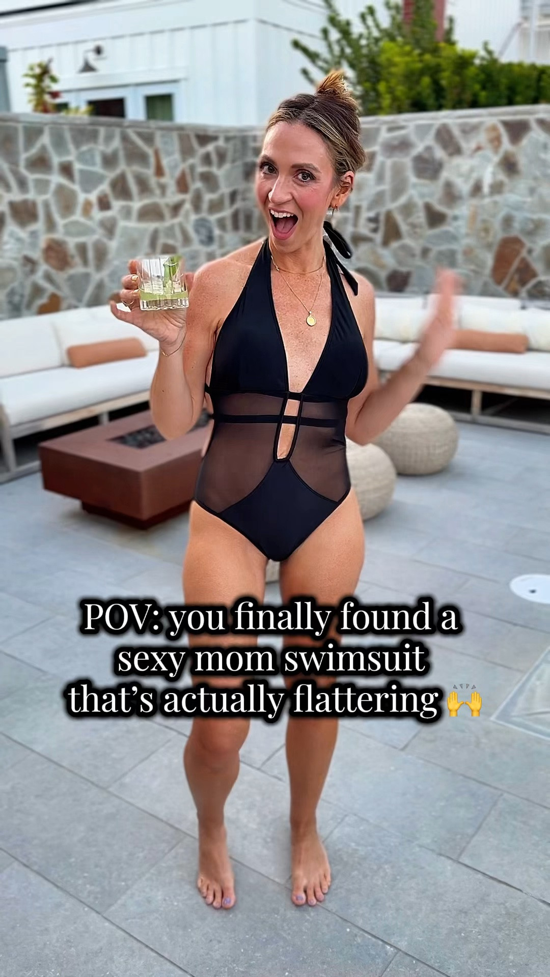Black Swimsuit You’ll Wear on Repeat 🖤

This black mesh swimsuit is one of those pieces that instantly makes you feel confident. The flattering ruching, supportive fit, and chic mesh details give it an elevated designer-inspired look without the designer price tag.

I love that it’s a one-piece swimsuit that offers great coverage while still feeling stylish and modern. The mesh panels add just the right amount of detail, making it perfect for everything from a pool day to a beach vacation, resort getaway, cruise, or summer travel.

If you’re looking for a flattering swimsuit for women over 40, a tummy-control swimsuit, or simply a comfortable black swimsuit that you’ll actually reach for all season long, this one is worth a look. It’s supportive, comfortable, and easy to style with a linen cover-up, straw tote, oversized sunglasses, and your favorite sandals for the perfect vacation outfit.

I’ve linked this swimsuit along with my favorite beach accessories, resort wear pieces, and summer vacation essentials. I’m wearing my usual size for reference.

Wearing a Medium - I’m 5’7” sz 6 for reference 💕

#LTKSwim #LTKOver40 #LTKTravel