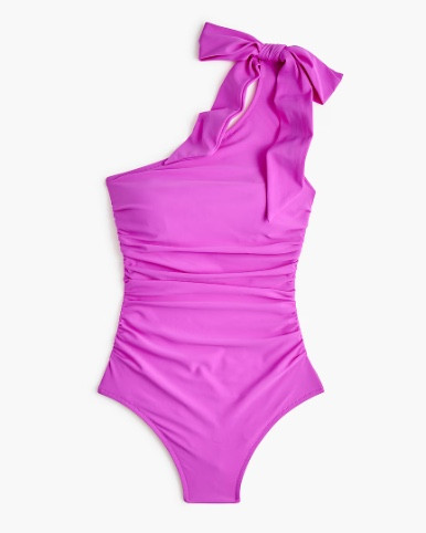 Purple bow one strap one piece swimsuit 

#LTKSaleAlert #LTKSeasonal #LTKSwim