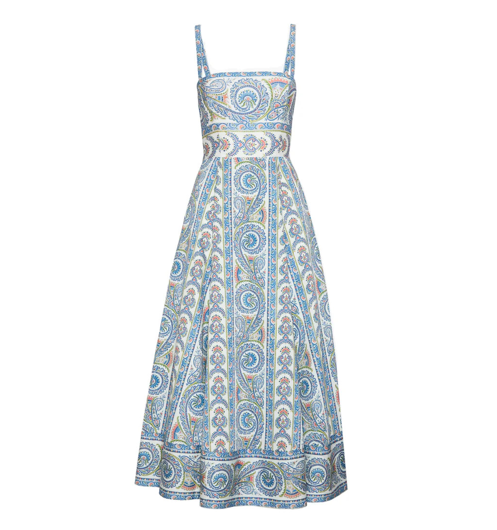 The Margot Dress in Blue Corsica Paisley | Over The Moon
