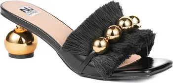 NINETY UNION Miami Fringed Orb Heel Slide Sandal (Women) | Nordstromrack | Nordstrom Rack