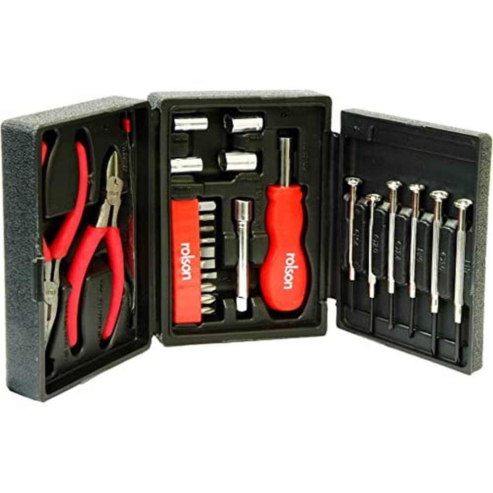 Rolson 36039 25 pc Mini Tri Fold Tool Kit | Amazon (UK)