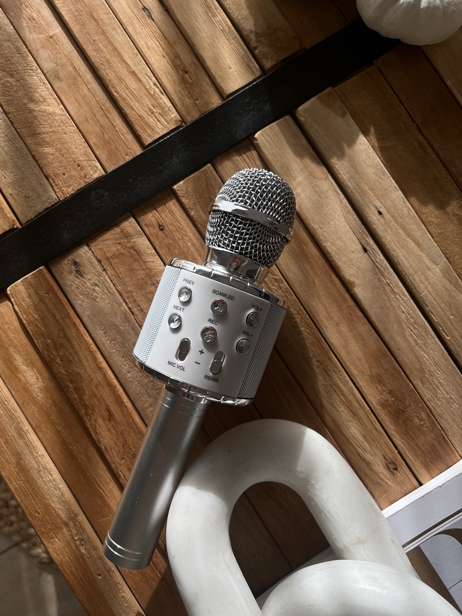 Microfono comico e karaoke