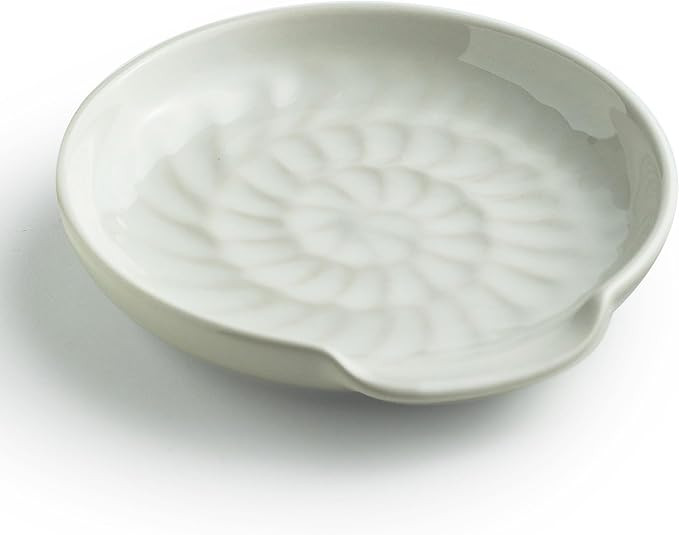 Spoon Rest for Stove Top, 5.3inch Ceramic Utensil Holder for Kitchen Counter, Large Cooking Spatu... | Amazon (US)