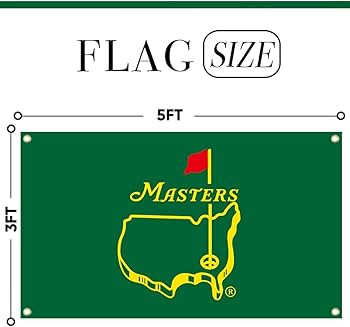 3x5 Ft Masters Golf Banner Flag College Dorm Man Cave Home Bedroon Wall Decoration 100% Polyester... | Amazon (US)