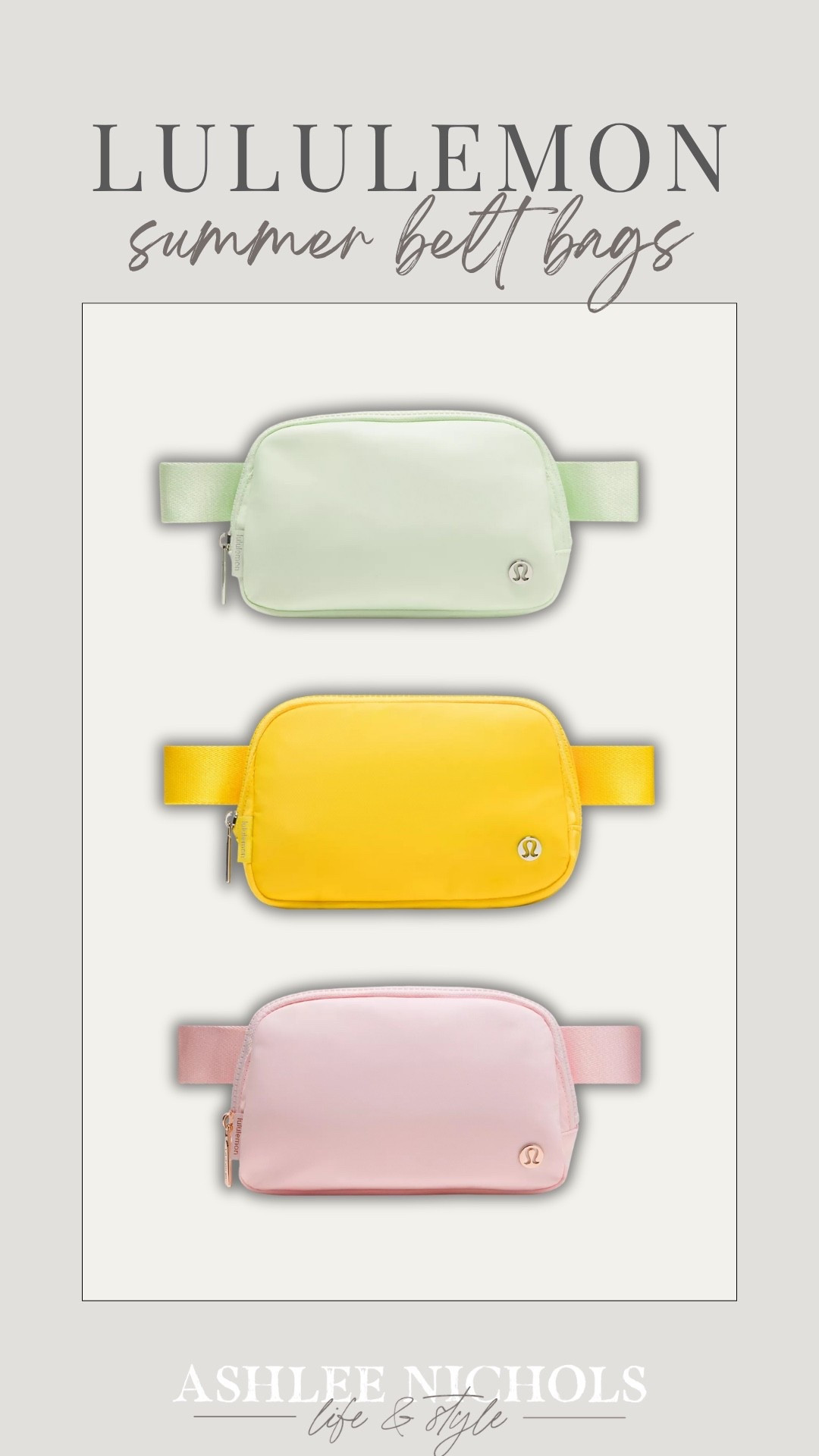 Lululemon summer belt bags

Summer bag,
Spring bag, Athleisure 

#LTKootd #LTKActive #LTKSeasonal