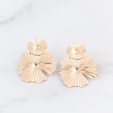 Classic Gold Art Deco Earrings | Golden Thread