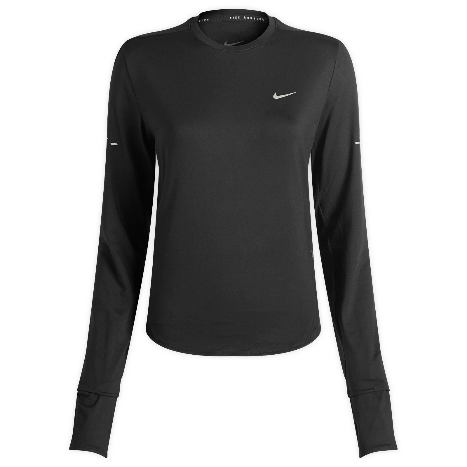 Nike Women's Swift Dri-fit UV Long Sleeve T-Shirt in Black, Size X-Large | END. Clothing