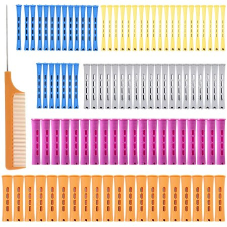 100Pcs Perm Rods Set Hair Perm Rods Set Plastic Cold Wave Rods Non-Slip Hair Roller Heatless Hair Cu | Walmart (US)