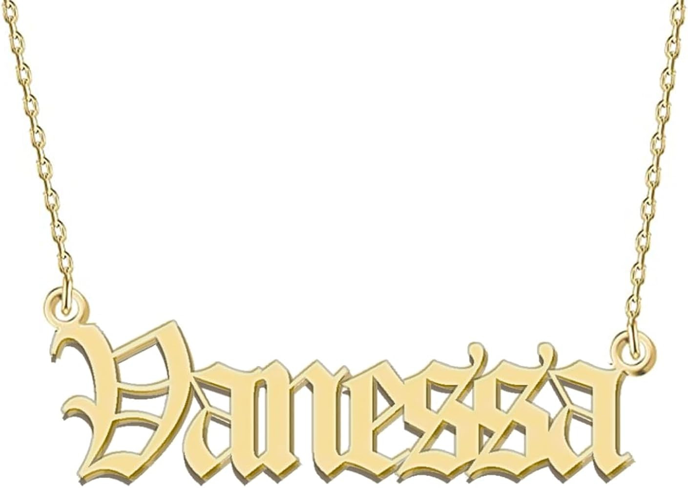 BeautyLiLi Custom Name Necklace Personalized Silver Gold Customized Women Name Jewelry Stainless ... | Amazon (US)