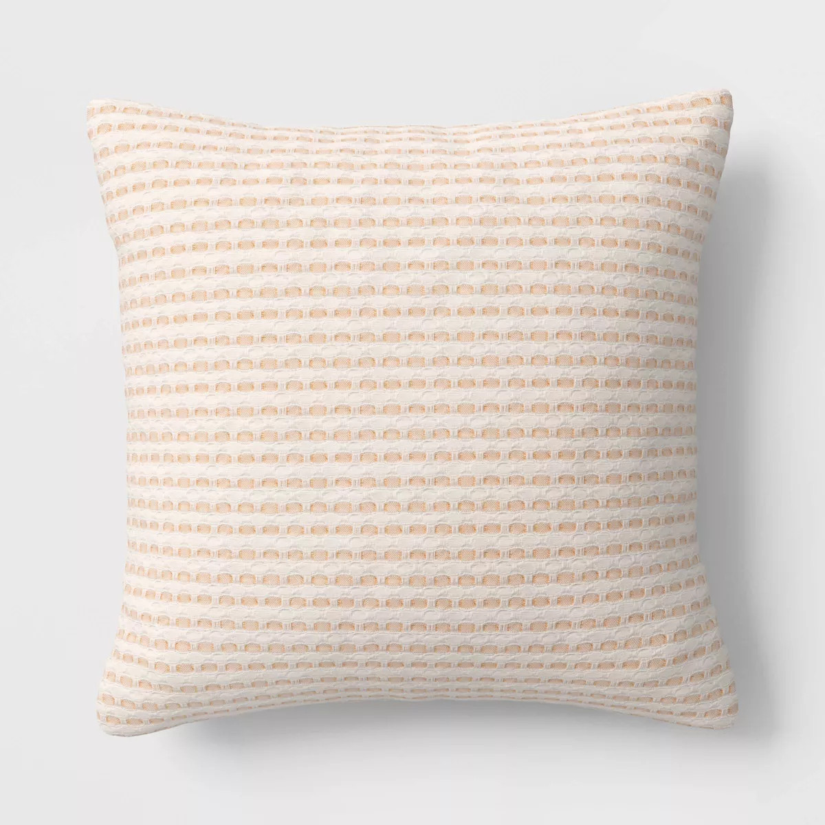 18"x18" Waffle Woven Square Outdoor Throw Pillows Beige - Threshold™ designed with Studio McGee | Target
