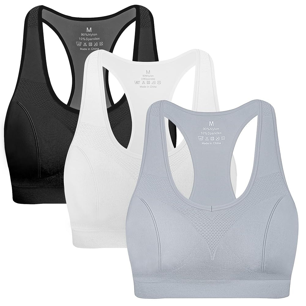 MIRITY Women Racerback Sports Bras - High Impact Workout Gym Activewear Bra | Amazon (US)