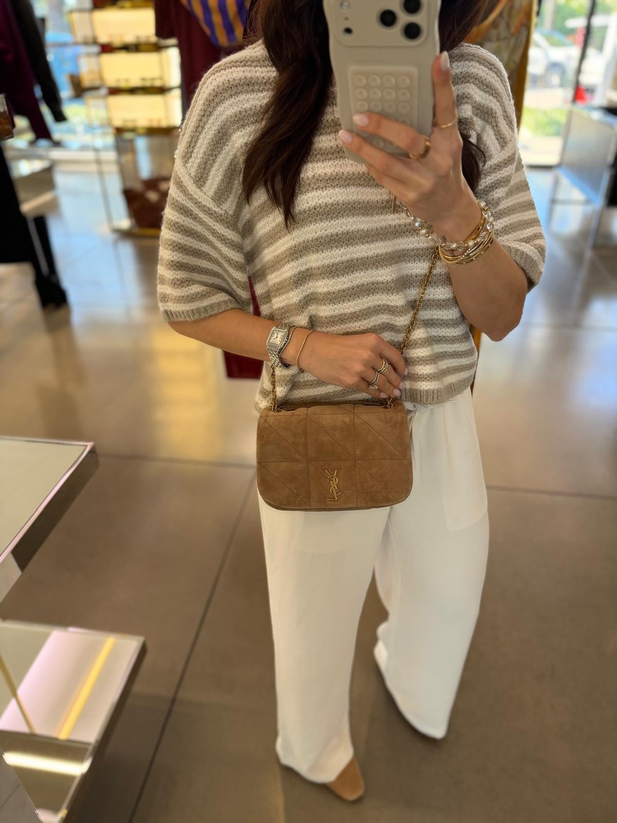 Saint Laurent bag, YSL bag, designer bags, spring outfit, annabrstyle.

#LTKOver40