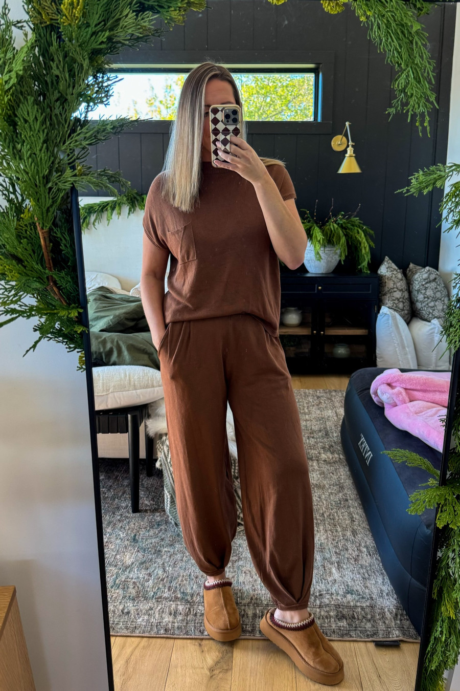 Amazon loungewear that's as comfy as it is chic paired with these Ugg Taz dupes…