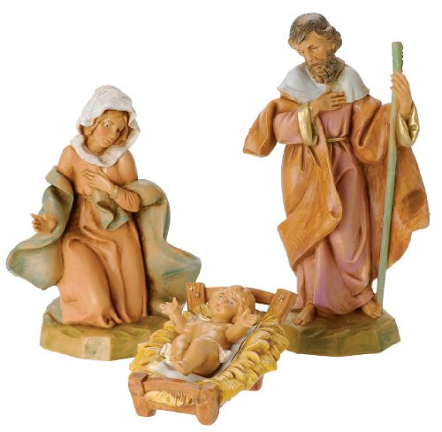 Fontanini by Roman Classic Holy Family Nativity Set, 3-Piece, 5-Inch Each | Amazon (US)