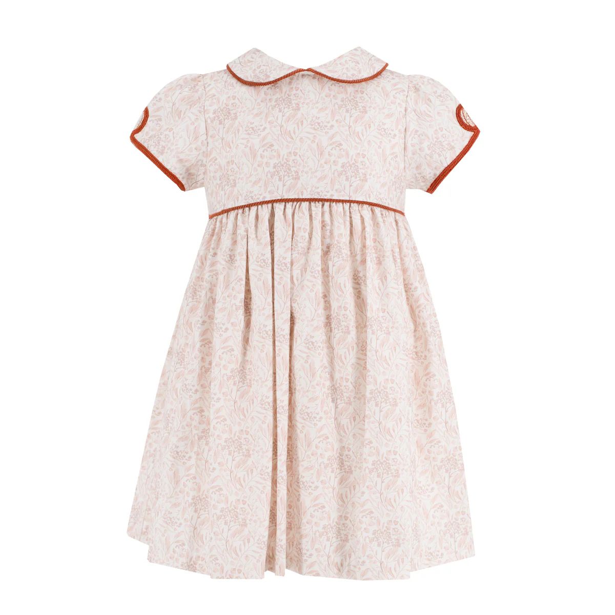 Sarita Girl Dress - Chinoiserie Pumpkin | Dondolo