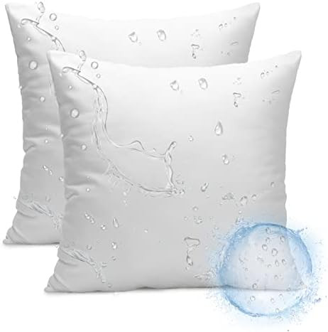 Ashler 20 x 20 Outdoor Pillows, Waterproof Inserts Set of 2 Throw Pillow Inserts, Hypoallergenic ... | Amazon (US)