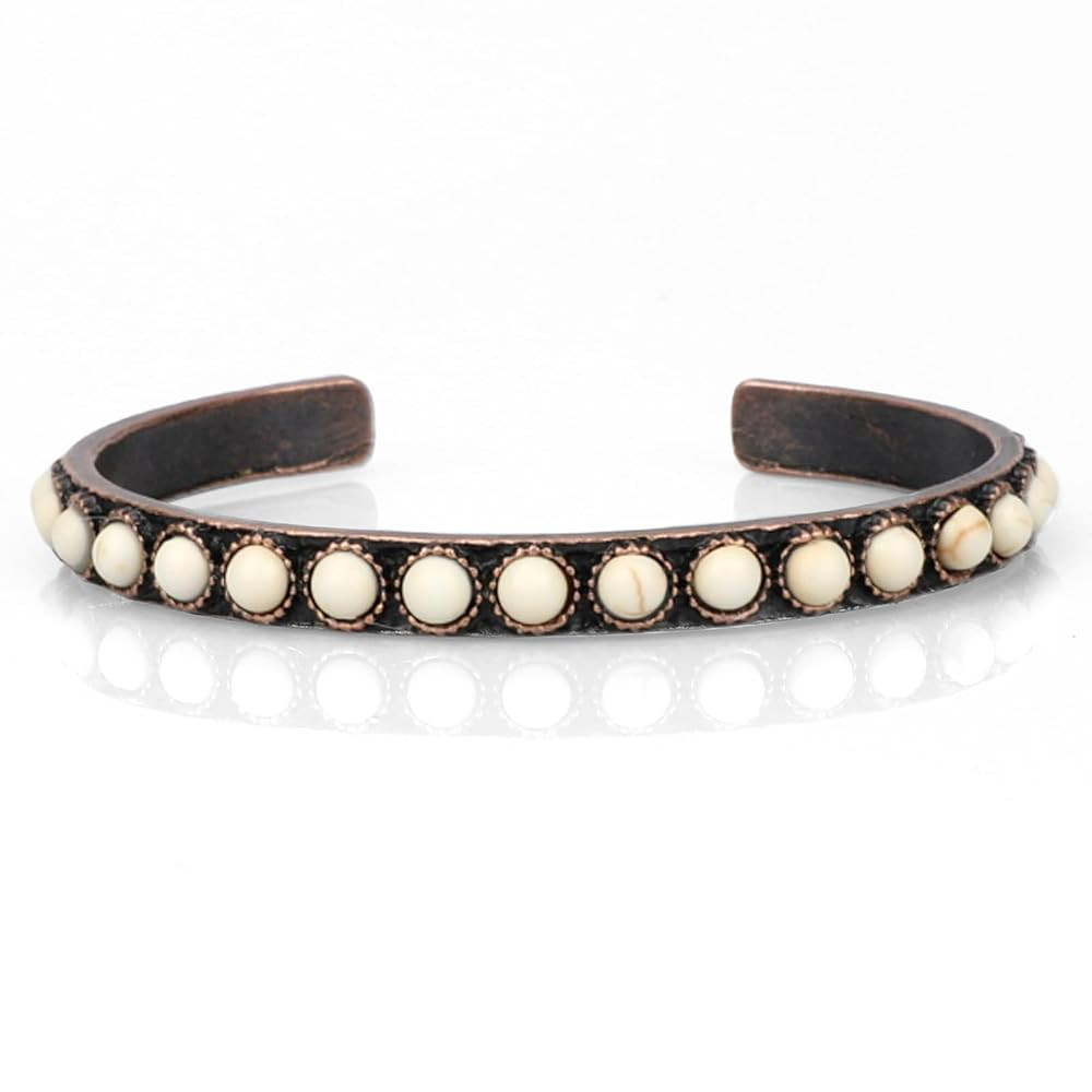 Vintage Turquoise Bracelet for Women, Synthetic Turquoise Cuff Bracelet Bohemian Western Boho Jew... | Amazon (US)